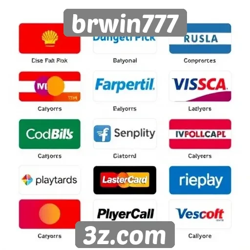 Métodos de pagamento disponíveis no brwin777